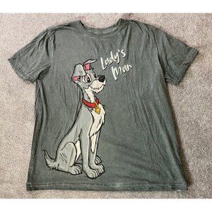 Disney Tramp Lady's Man Gray T-Shirt Lady and the Tramp Medium